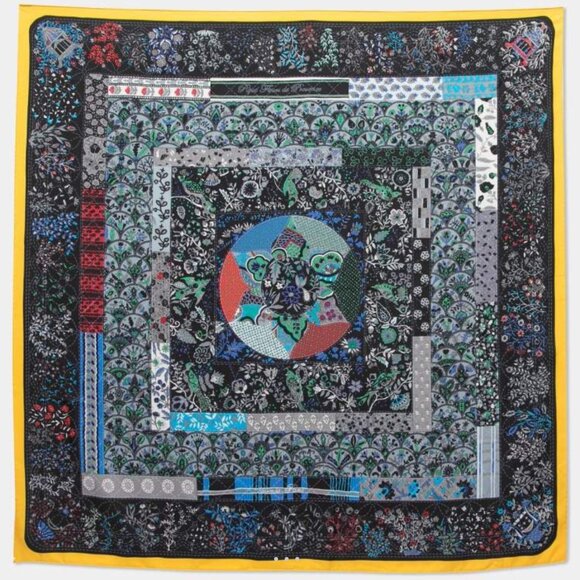 Hermès Pique Fleuri de Provence Silk Scarf 90cm Christine Henry Rare - Picture 1 of 8